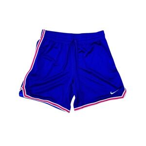 Nike Blue Athletic Shorts with Red and White Trim